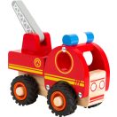 Small Foot - Fa tűzoltóautó létrával - JátékManufaktúra