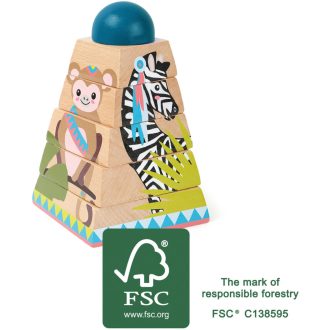 Small Foot - Fa rakosgató torony Dzsungel - JátékManufaktúra