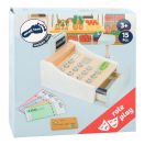 Small Foot - Fa pénztárgép fehér - JátékManufaktúra