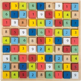 Small Foot - Fa sudoku színes kockákkal - JátékManufaktúra