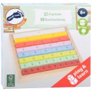 Small Foot - Tanulótábla - Színes törtek - JátékManufaktúra