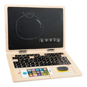 Small Foot - Fa mágneses laptop - JátékManufaktúra