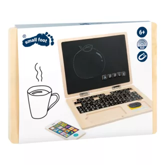 Small Foot - Fa mágneses laptop - JátékManufaktúra