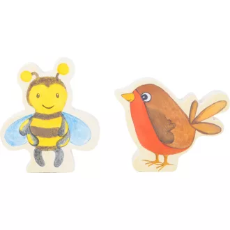 small foot Drevená obrázková knižka s včielkou