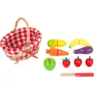 Small Foot - Bevásárlókosár zöldségekkel - JátékManufaktúra