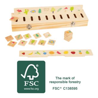 Small Foot - Fa oktató motorikus puzzle - Válogatás - JátékManufaktúra