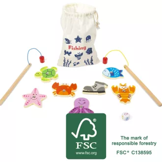 Small Foot - Utazós halacskafogó játék - JátékManufaktúra