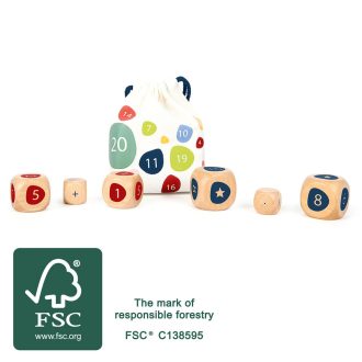 Small Foot - Edukatív kocka - Számolás (1 db) - JátékManufaktúra