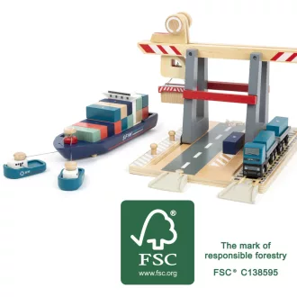 Small Foot - Hajóállomás tartozékokkal - JátékManufaktúra