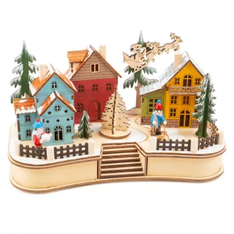 small foot - Karácsonyi falu lámpás - JátékManufaktúra