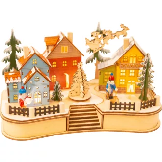 small foot - Karácsonyi falu lámpás - JátékManufaktúra