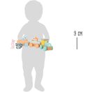 Small Foot - Fa vonat pasztell színekben - JátékManufaktúra