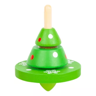 Small Foot - Karácsonyi pörgettyű Karácsonyfa 1 db - JátékManufaktúra