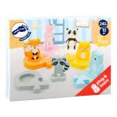 Small Foot - Fa beillesztős puzzle állatok - JátékManufaktúra