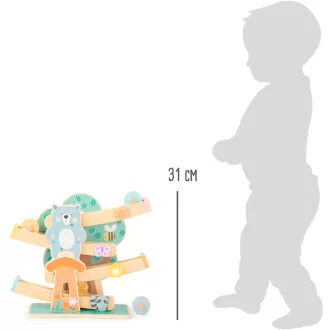 Small Foot - Fa pálya pasztellszínekben - JátékManufaktúra