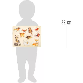 Small Foot - Fa puzzle - Erdei állatok - JátékManufaktúra