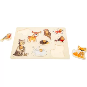 Small Foot - Fa puzzle - Erdei állatok - JátékManufaktúra