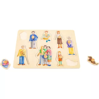 Small Foot - Fa puzzle - Család - JátékManufaktúra