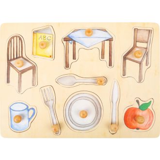 Small Foot - Fa puzzle - Hétköznapi tárgyak - JátékManufaktúra