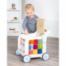 Small Foot - Fa tolókocsi: Elefánt - JátékManufaktúra