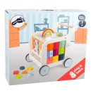 Small Foot - Fa tolókocsi: Elefánt - JátékManufaktúra