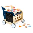 Small Foot - Fa tolókocsi: Bálna - JátékManufaktúra