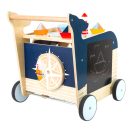 Small Foot - Fa tolókocsi: Bálna - JátékManufaktúra