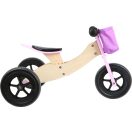 Small Foot - Fa futóbicikli Maxi 2 az 1-ben - rózsaszín - JátékManufaktúra
