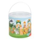 Small Foot - Fa építőkockák - Szafari (50 db) - JátékManufaktúra