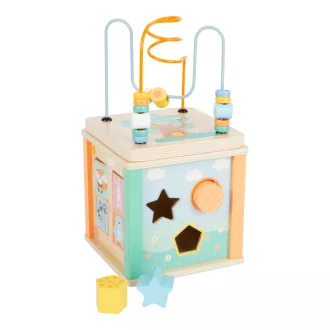 Small Foot - Motoros kocka pasztellszínekben - JátékManufaktúra