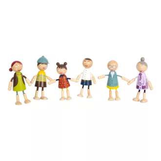 Small Foot - Fa figurák - Család - JátékManufaktúra