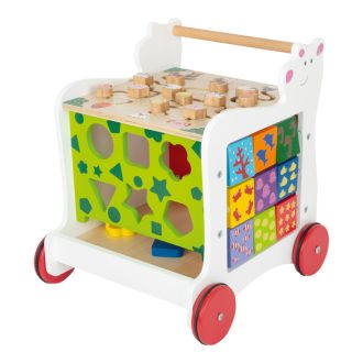 Small Foot - Fa tolókocsi: Jegesmedve - JátékManufaktúra