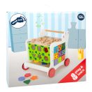 Small Foot - Fa tolókocsi: Jegesmedve - JátékManufaktúra