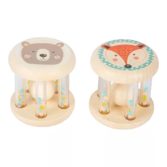 Small Foot - Pasztell csörgőgolyós bébijáték 2 db - JátékManufaktúra