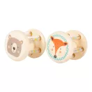 Small Foot - Pasztell csörgőgolyós bébijáték 2 db - JátékManufaktúra