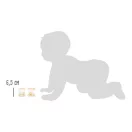 Small Foot - Pasztell csörgőgolyós bébijáték 2 db - JátékManufaktúra