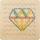 Small Foot - Fa geoboard tábla - JátékManufaktúra
