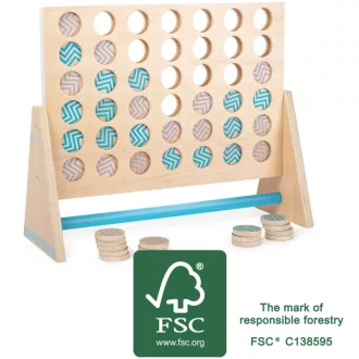 Small Foot - Fa Négyet egy sorba XXL - JátékManufaktúra