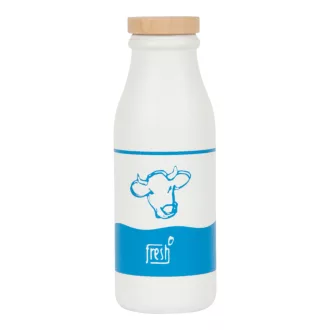 Small Foot - Fa rekesz tejesüvegekkel - Fresh - JátékManufaktúra