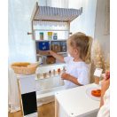 Small Foot - Fa rekesz tejesüvegekkel - Fresh - JátékManufaktúra