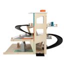 Small Foot - Fa versenypályás parkoló - JátékManufaktúra