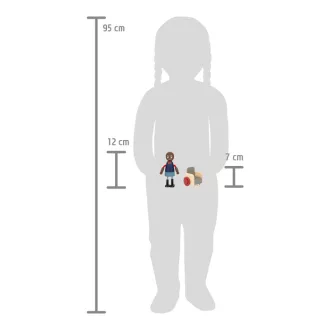 Small Foot - Fa figurák - Család kerekesszékkel - JátékManufaktúra