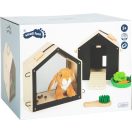 Small Foot - Plüss nyúl nyúlketrecben kifutóval - JátékManufaktúra