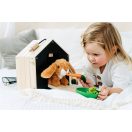 Small Foot - Plüss nyúl nyúlketrecben kifutóval - JátékManufaktúra