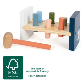 Small Foot - Kalapálós játék jegesmedve Arctic - JátékManufaktúra