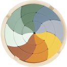 Small Foot - Színes fa puzzle - Safari - JátékManufaktúra