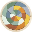 Small Foot - Színes fa puzzle - Safari - JátékManufaktúra