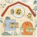 Small Foot - Motorikus tábla zárakkal - Safari - JátékManufaktúra