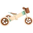 Small Foot - Fa futóbicikli Maxi 2 az 1-ben - barna - JátékManufaktúra