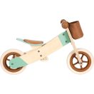 Small Foot - Fa futóbicikli Maxi 2 az 1-ben - barna - JátékManufaktúra